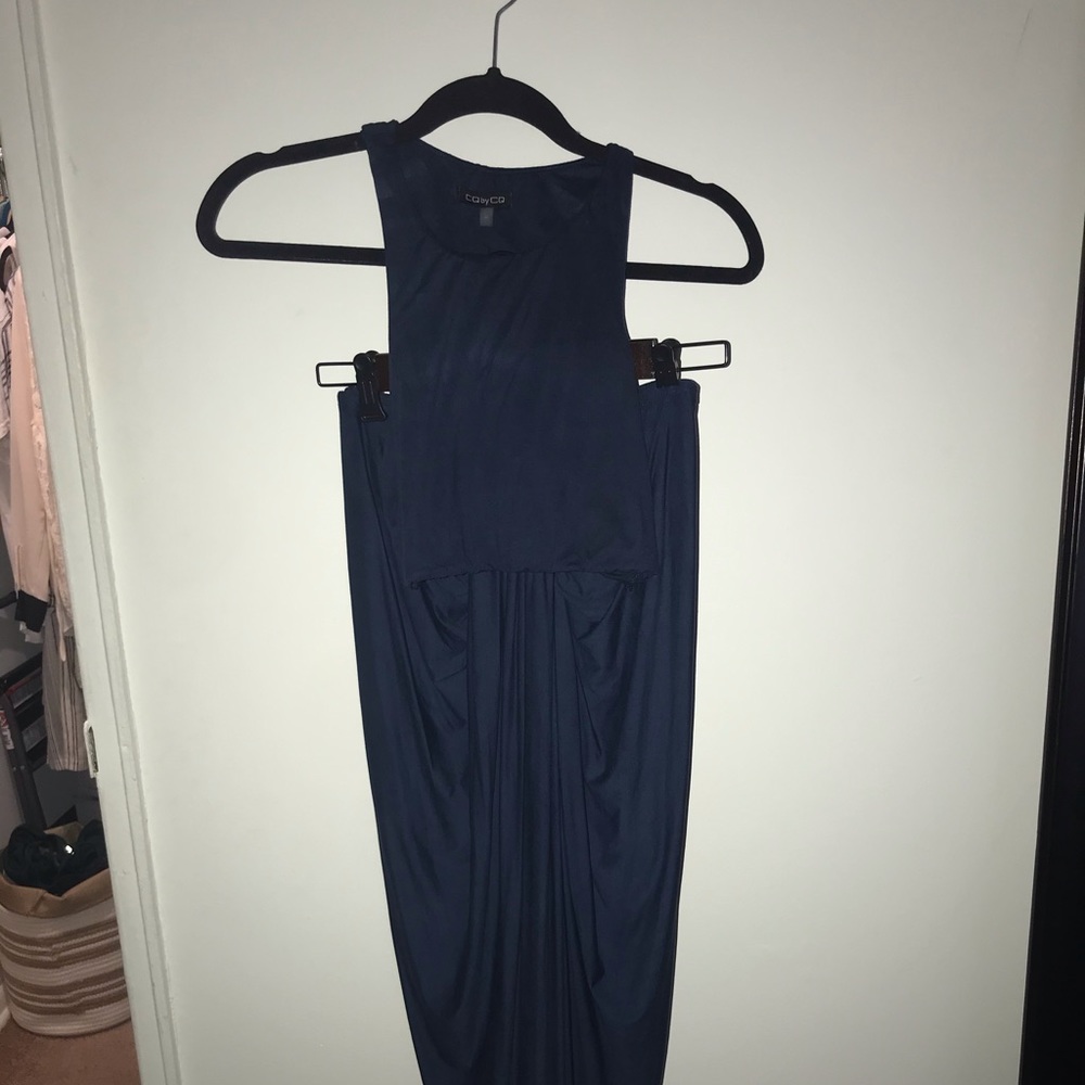 Two piece crop top and body con skirt set